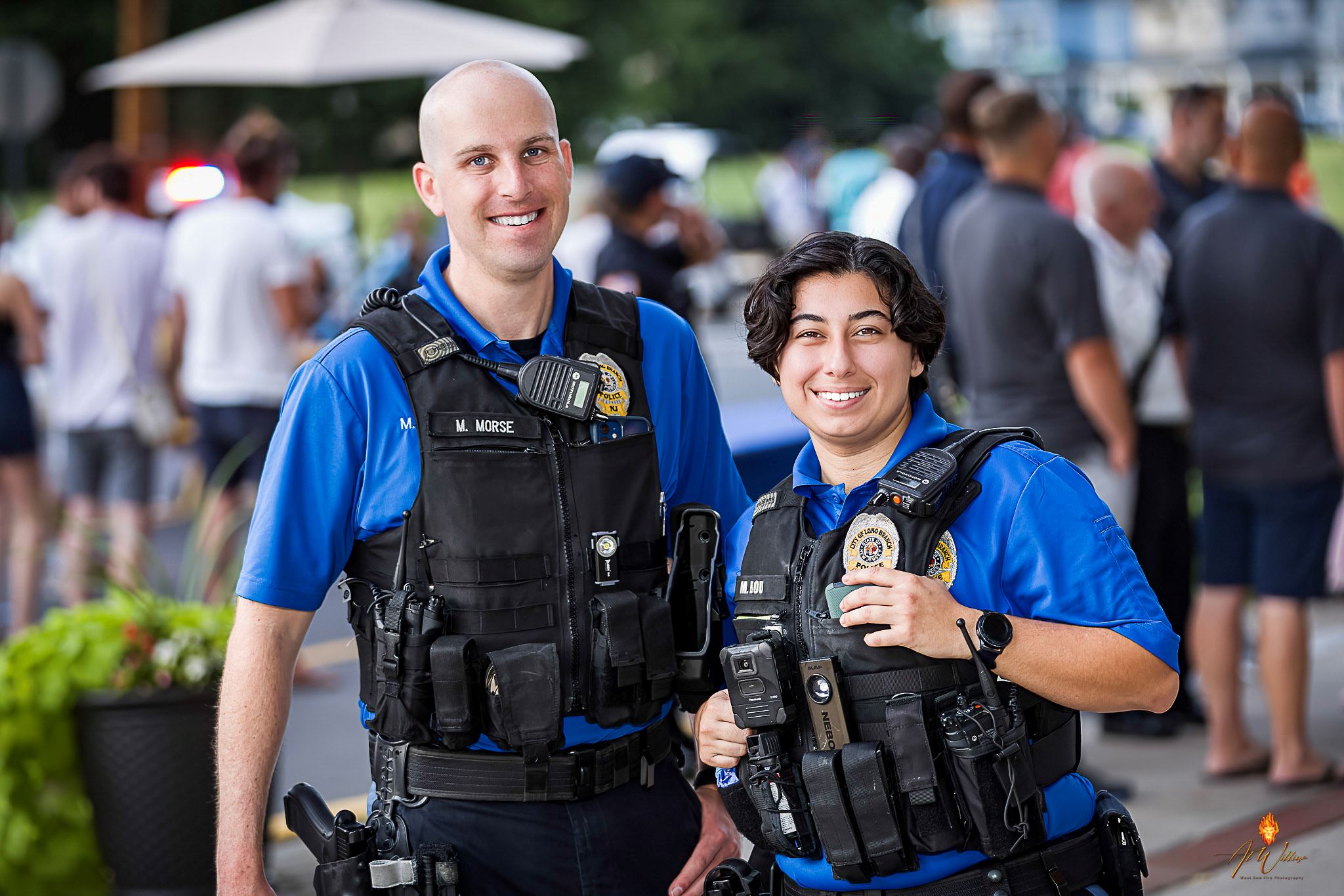 Two officers at National Night Out